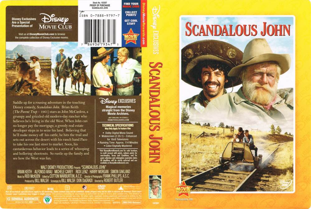 Scandalous John 786936793475 Disney DVD Database