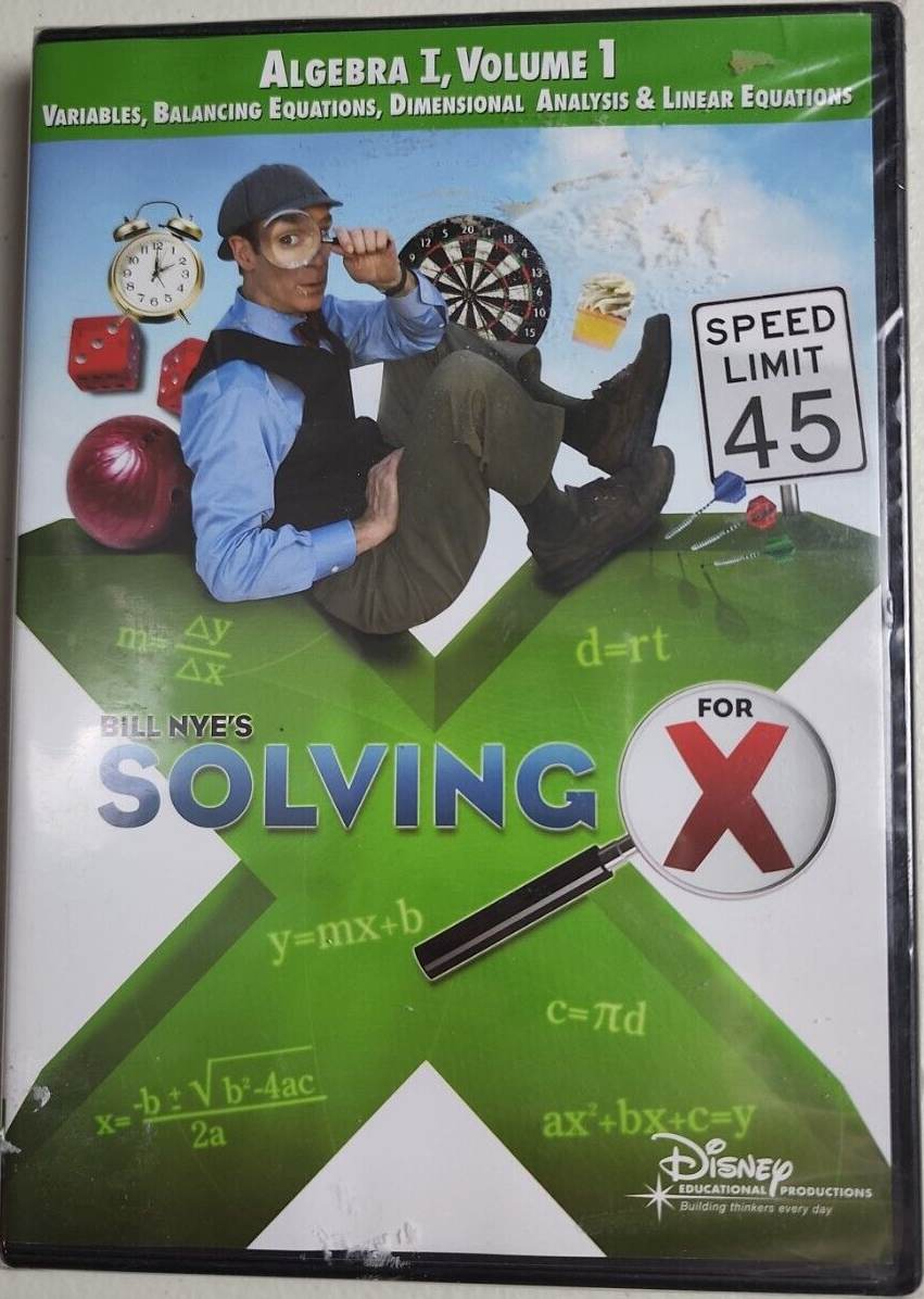 Bill Nye's Solving for X Algebra, Volume 1 None Disney DVD Database